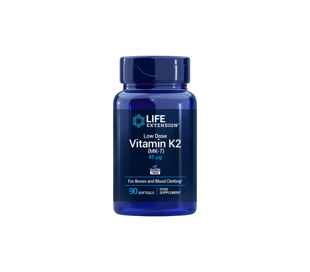 Vitamina K2 en dosis baja - 90 cápsulas blandas - Life Extension