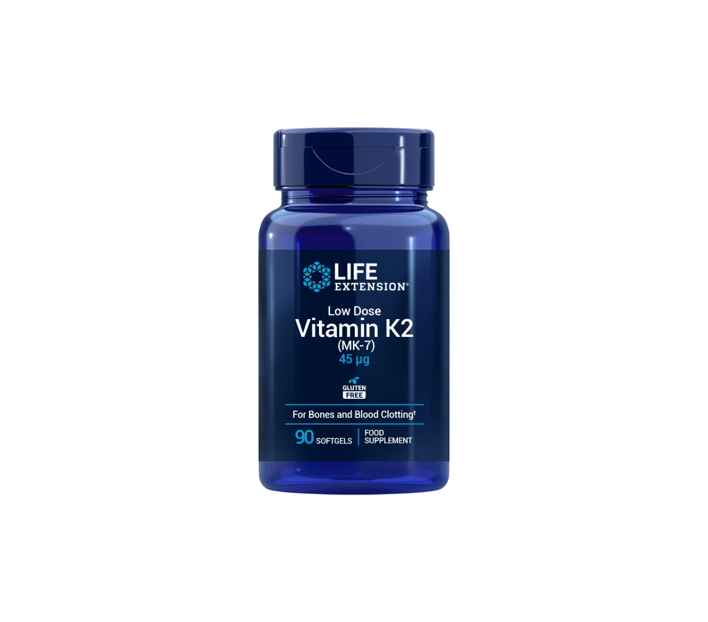 Vitamina K2 en dosis baja - 90 cápsulas blandas - Life Extension