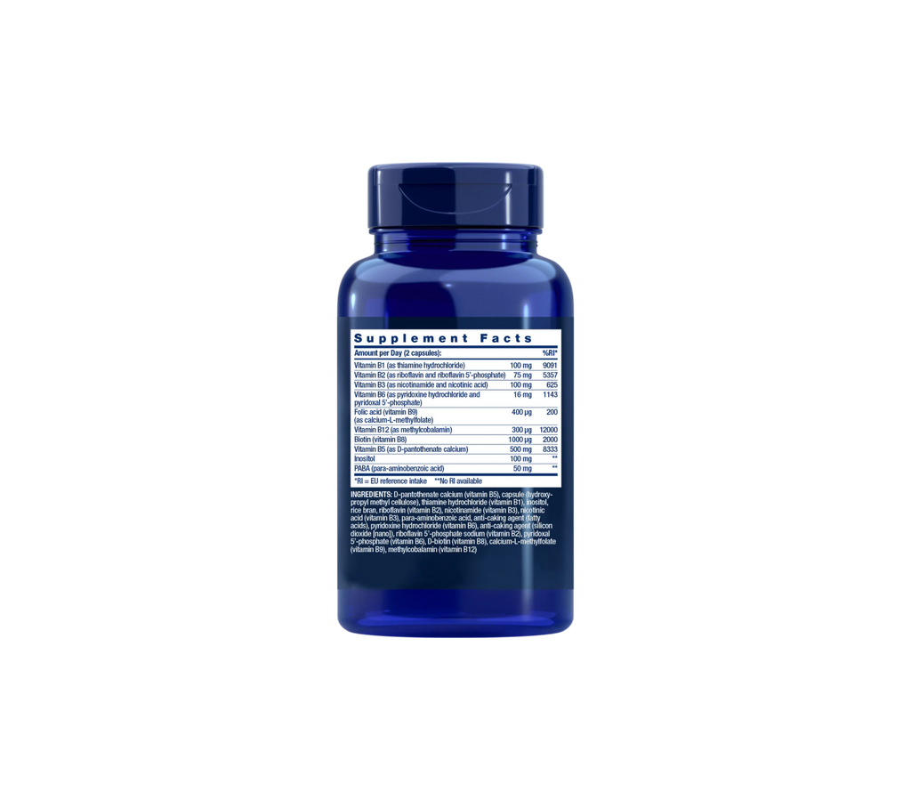 bioActive complete b-complex - 90 cápsulas - life extension