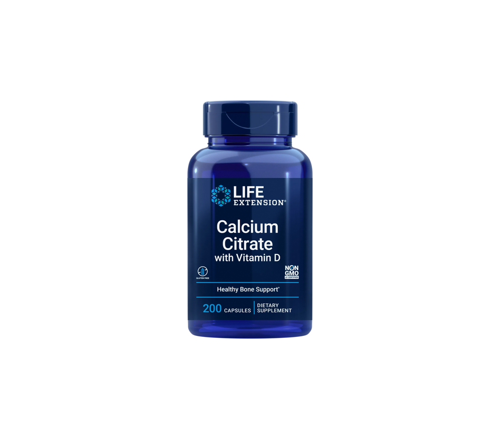 citrato de calcio con vitamina d - 200 cápsulas - life extension