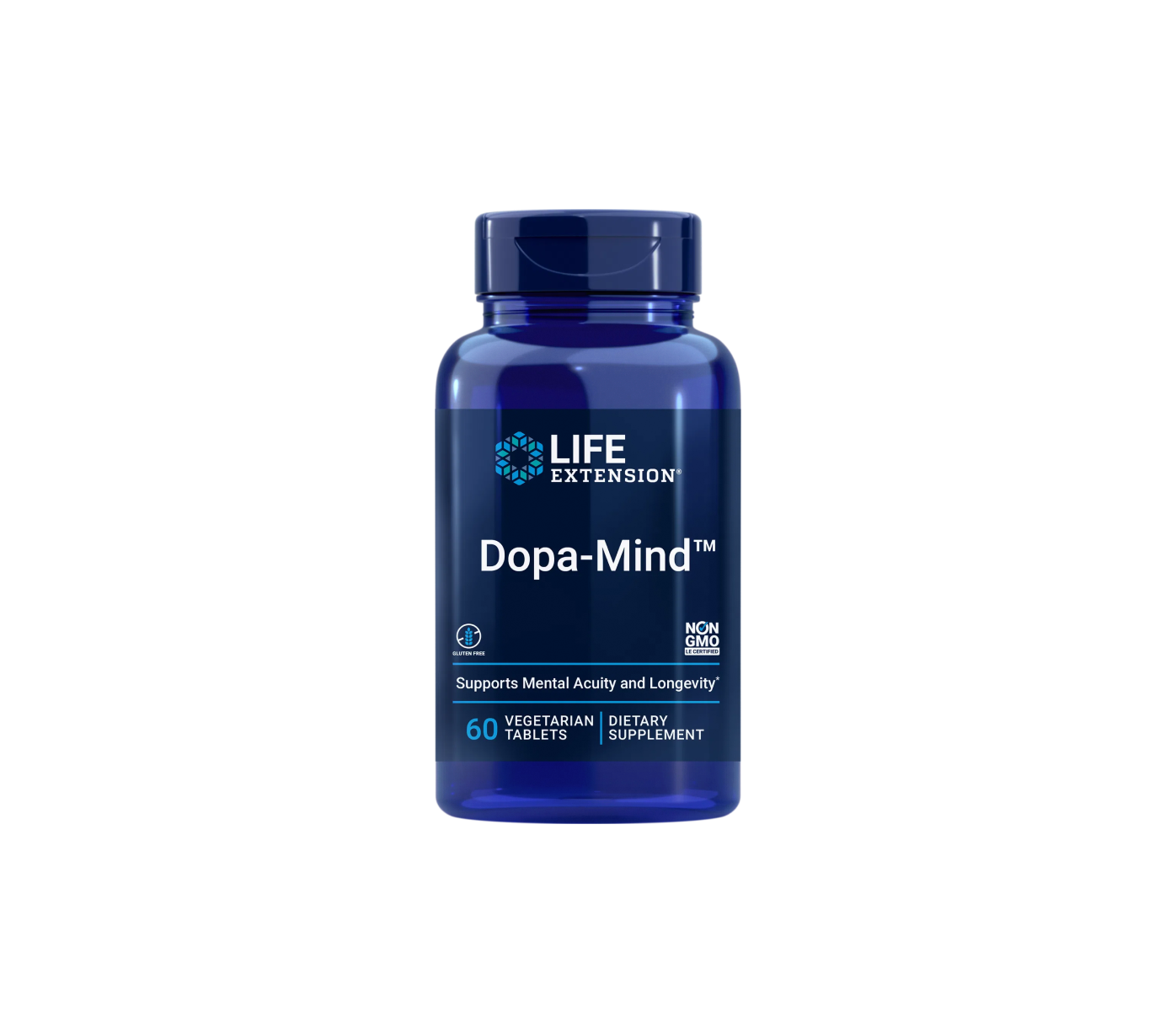 dopa-mind - 60 comprimidos vegetais - life extension