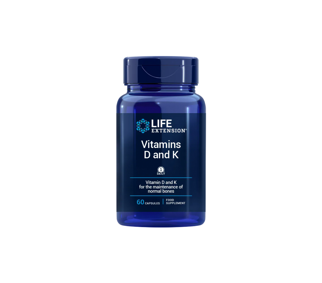 Vitaminas D y K - 90 cápsulas - life extension