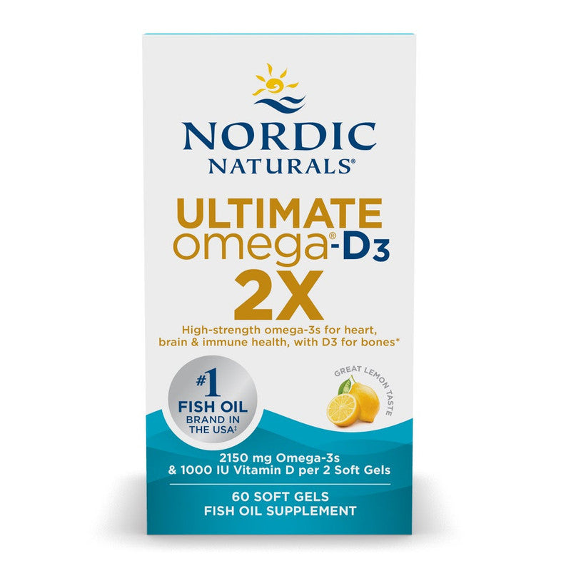 nordic naturals - ultimate omega 2x d3 - 60 softgels