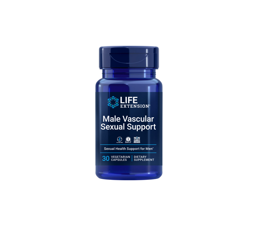 soporte sexual vascular masculino - 30 cápsulas vegetales - life extension