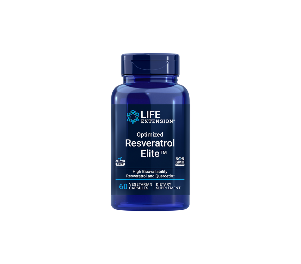 optimized resveratrol elite™ - 60 cápsulas - life extension