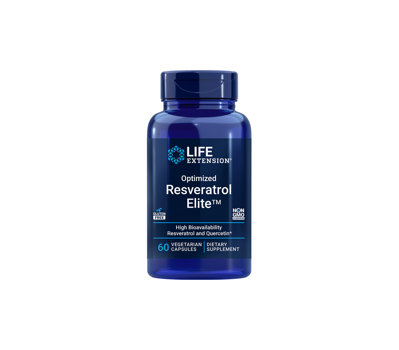 optimized resveratrol elite™ - 60 cápsulas - life extension