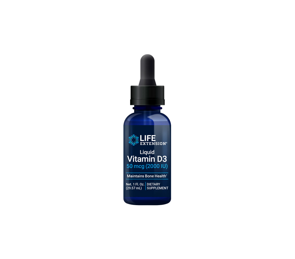 Vitamina D3 líquida 2000 UI - 29 ml - life extension