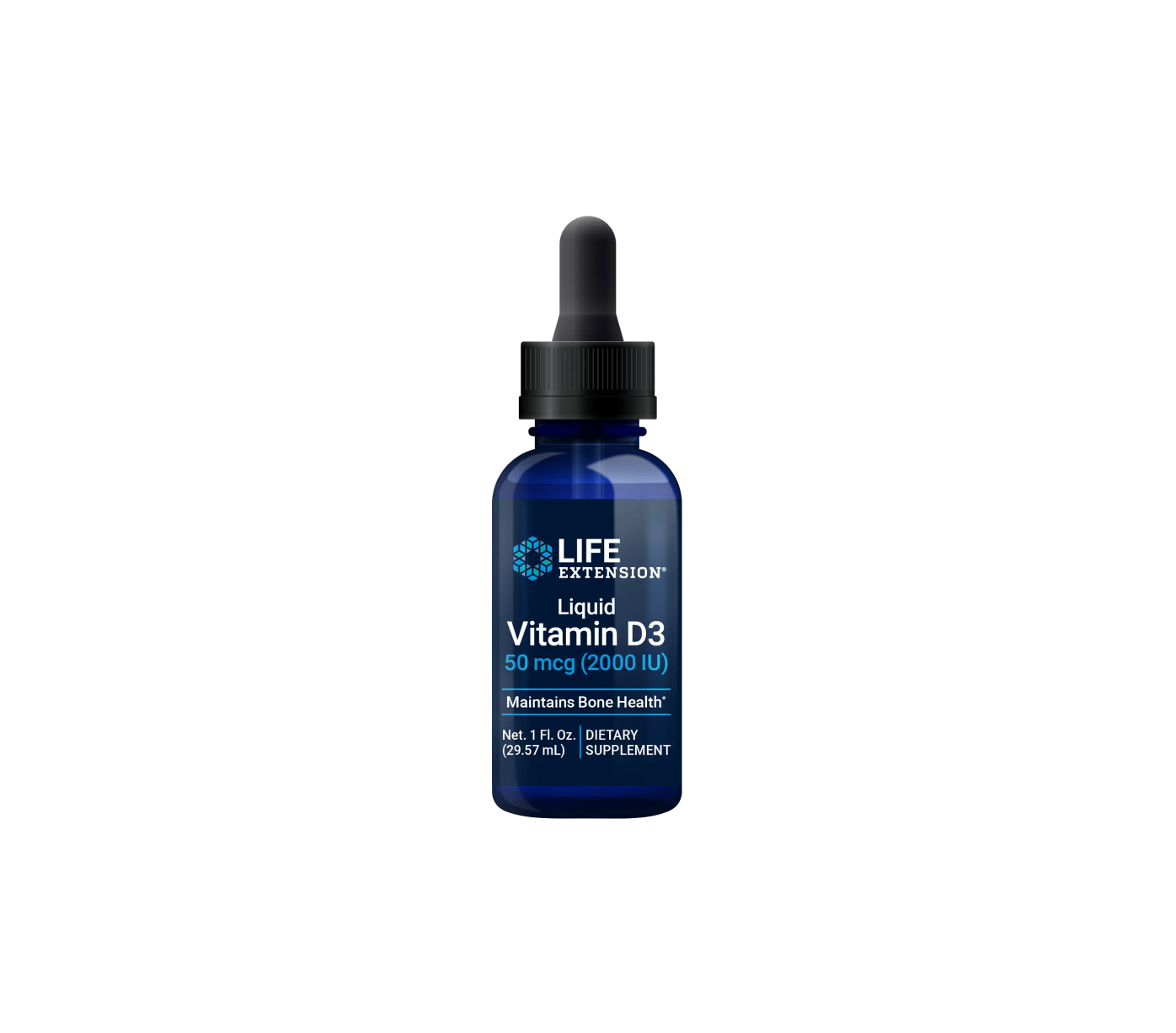 Vitamina D3 líquida 2000 UI - 29 ml - life extension
