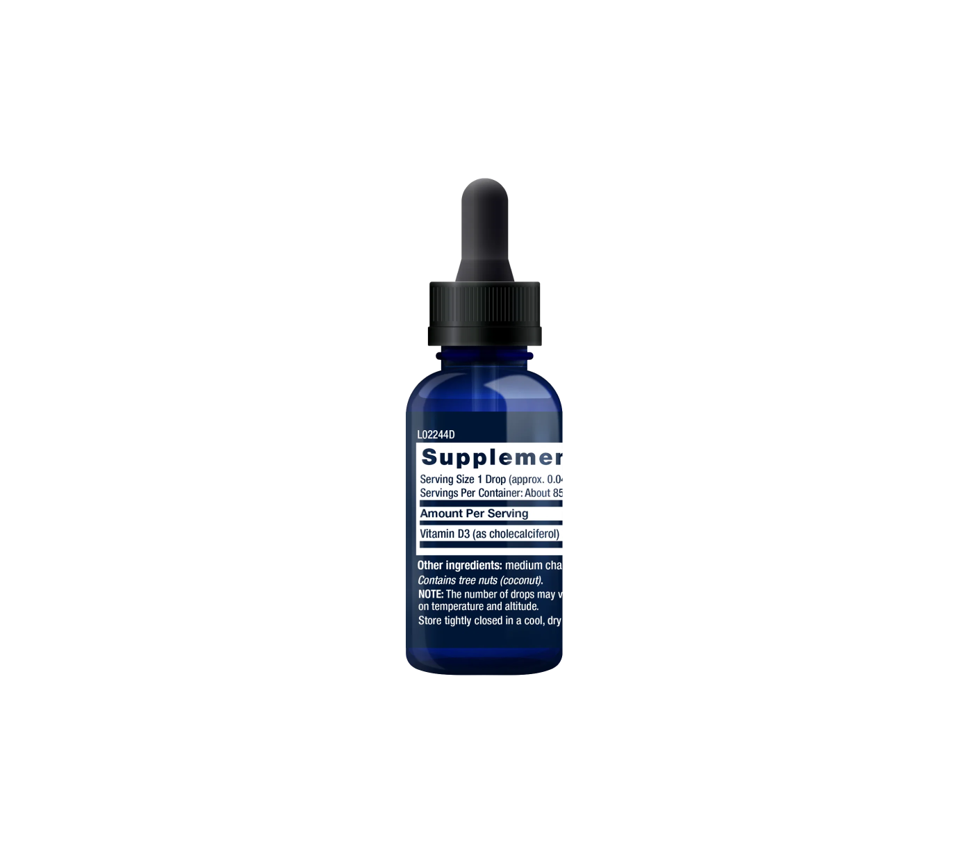 Vitamina D3 líquida 2000 UI - 29 ml - life extension