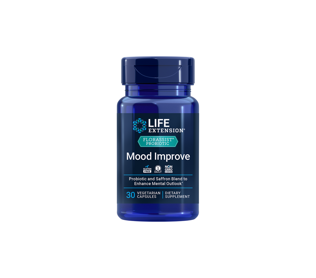 florassist® probiotic mood improve - 30 cápsulas - life extension