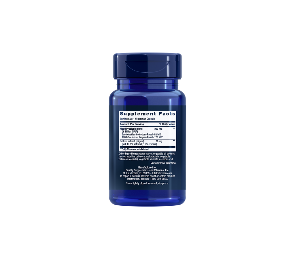 florassist® probiotic mood improve - 30 cápsulas - life extension