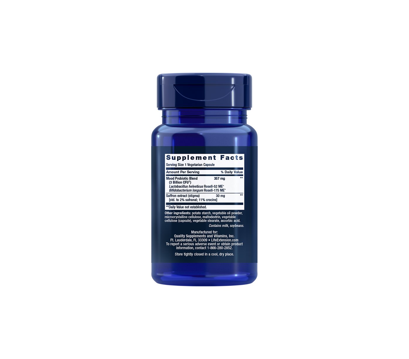 florassist® probiotic mood improve - 30 cápsulas - life extension