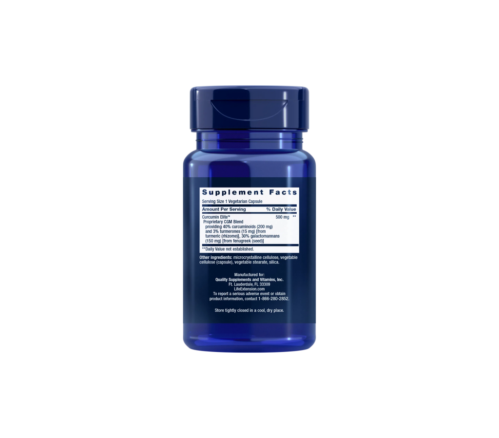 Curcumin Elite™ Extracto de Cúrcuma - 60 cápsulas - Life Extension