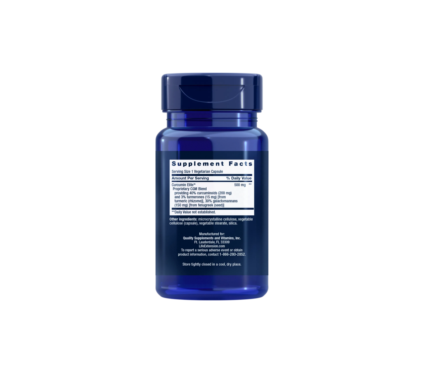 Curcumin Elite™ Extracto de Cúrcuma - 60 cápsulas - Life Extension