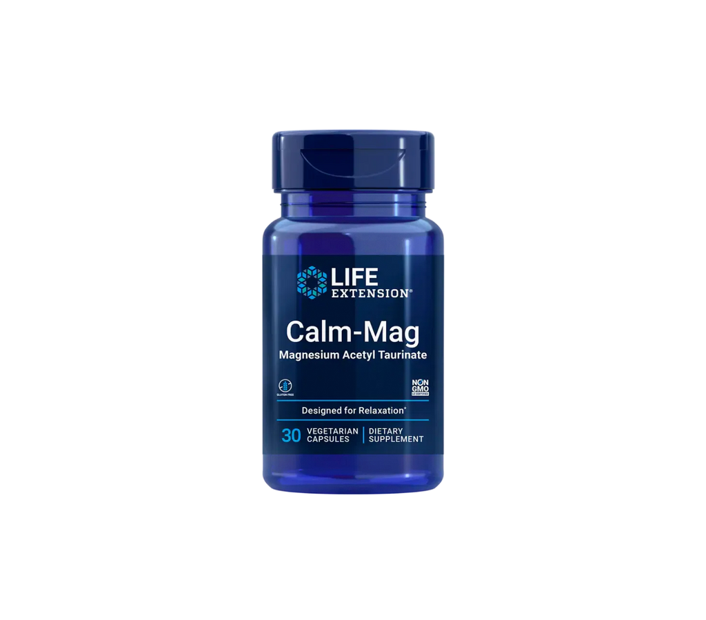 calm-mag - 30 cápsulas vegetales - life extension