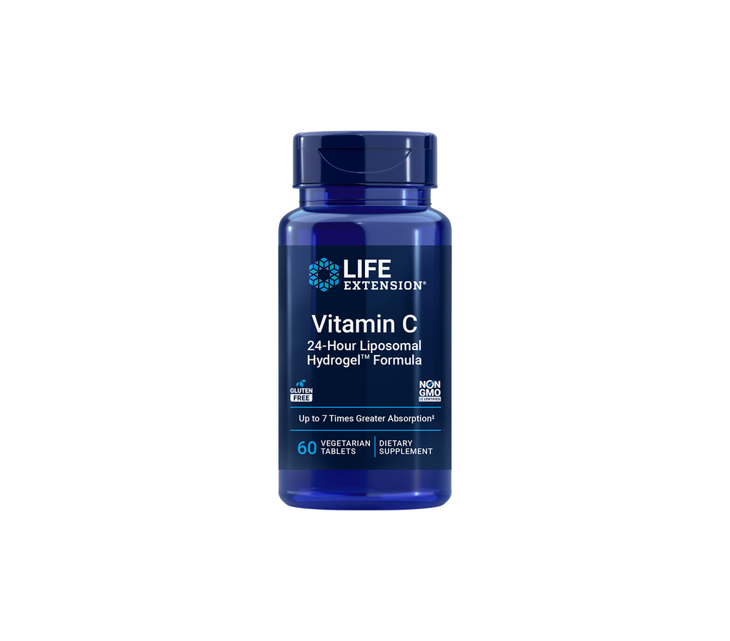 vitamina C 24-gour liposomal hydrogel™ fórmula - 60 comprimidos - life extension
