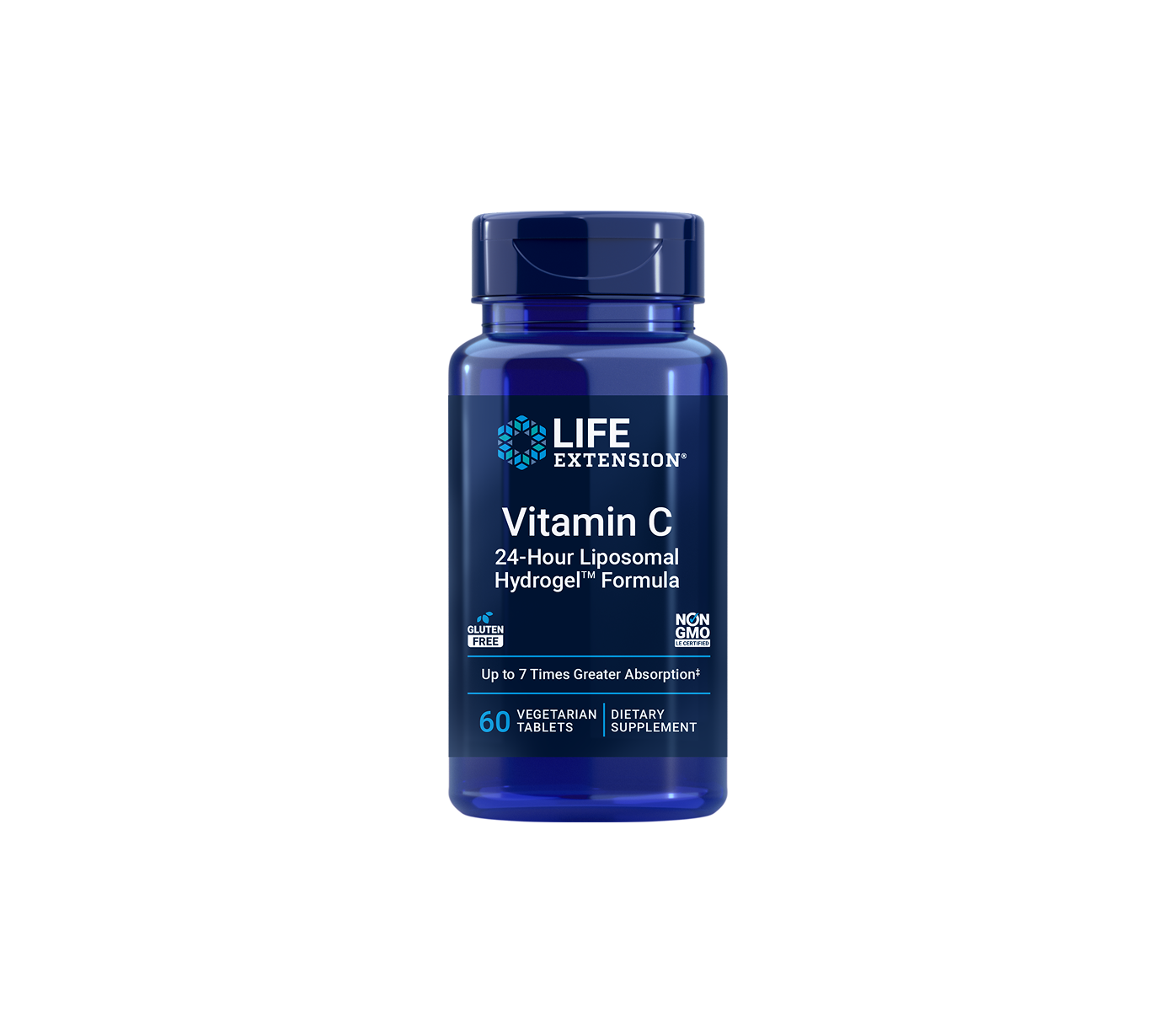 vitamina C 24-gour liposomal hydrogel™ fórmula - 60 comprimidos - life extension