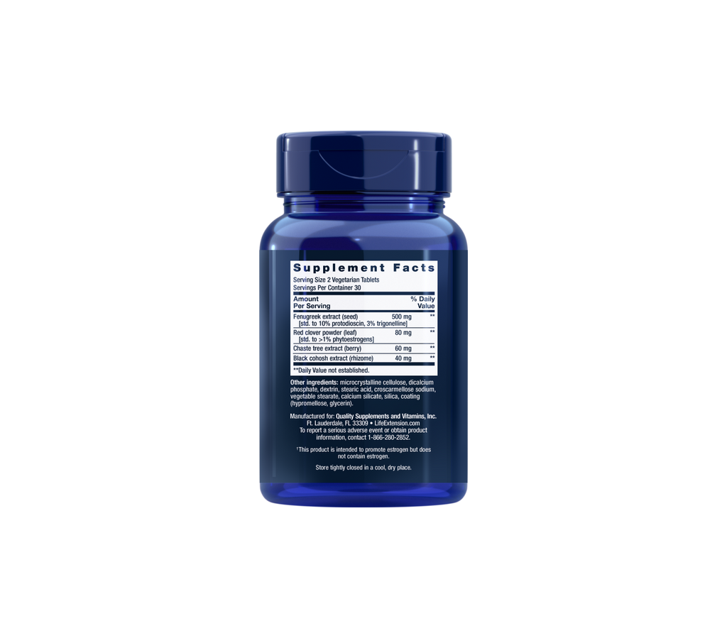 estrogen balance elite - 60 comprimidos - life extension
