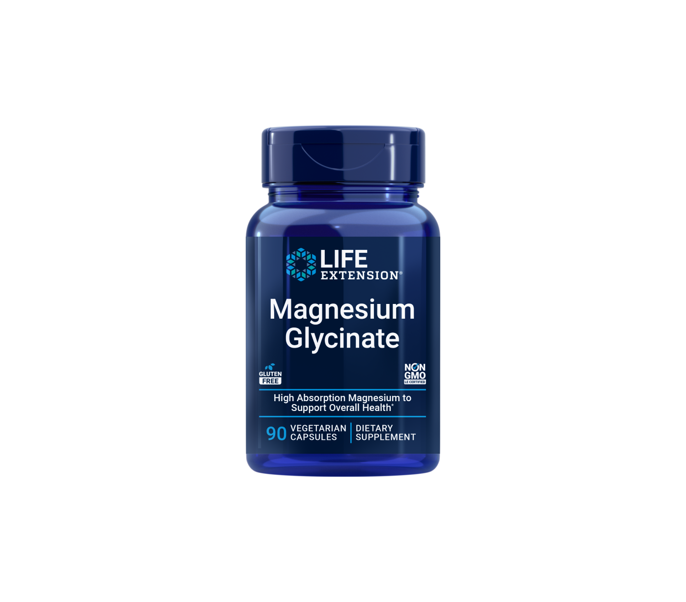 Magnesium Glycinate - 90 cápsulas vegetales - Life Extension