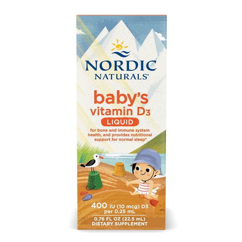 nordic naturals - baby's vitamin d3 400iu - 22.5ml