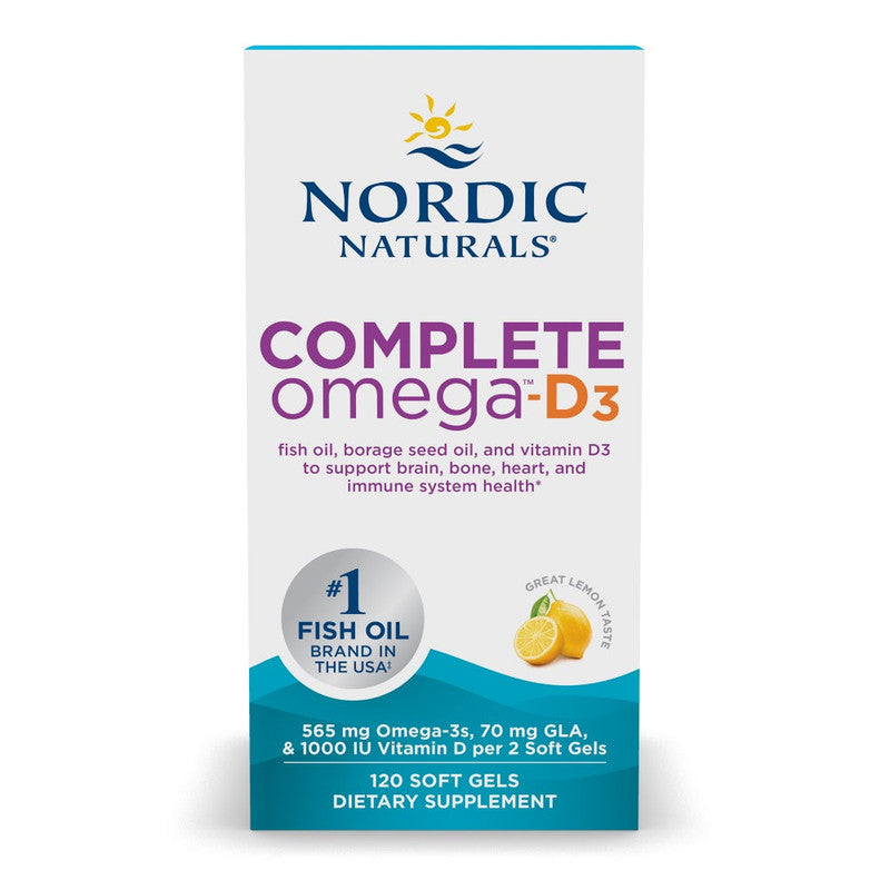 nordic naturals - complete omega-d3 - 120 softgels