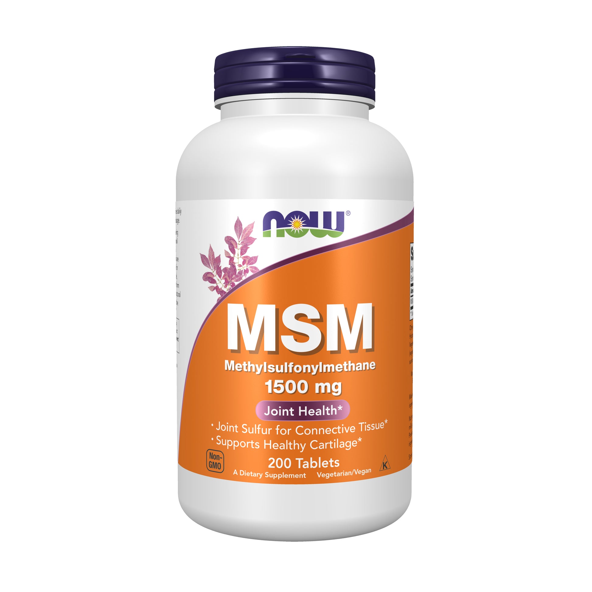 now - msm 1,500 mg - 200 tablets