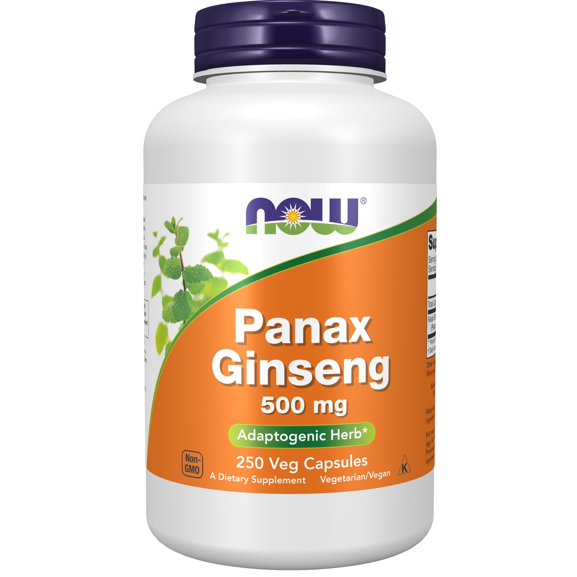 now - panax ginseng (root) 500 mg - 250 veg capsules