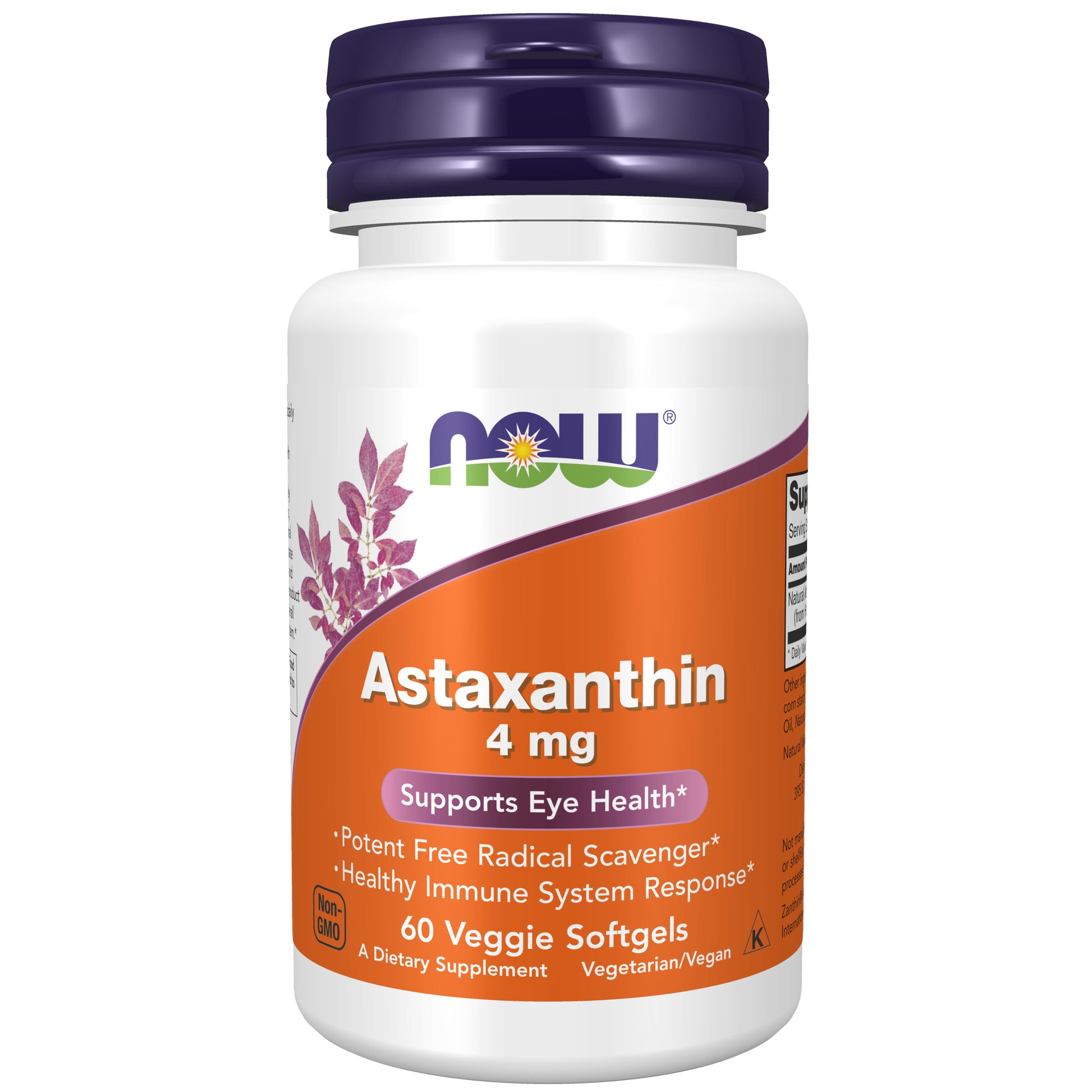 now - astaxanthin 4 mg, 60 veg softgels