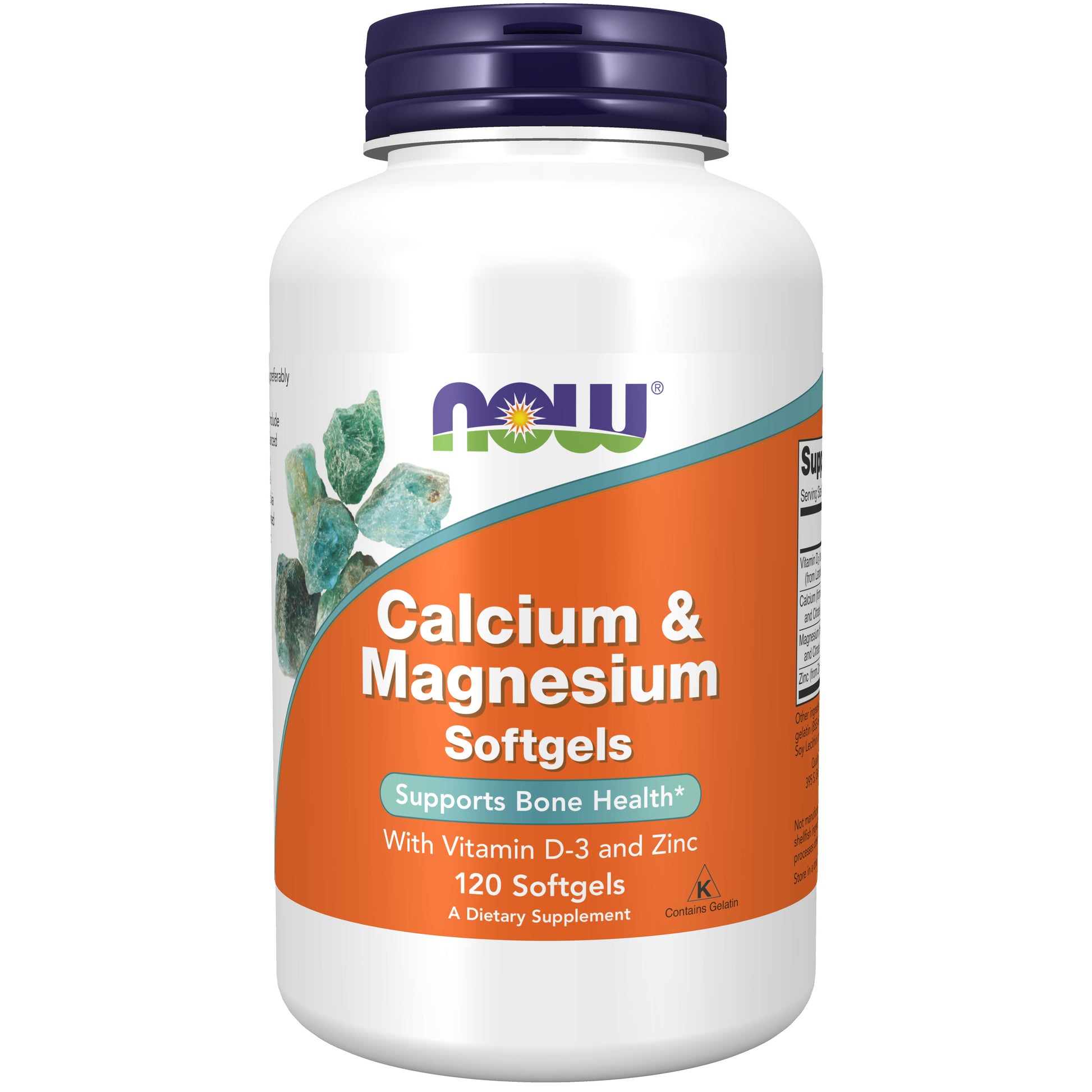 now - calcium & magnesium - 120 softgels