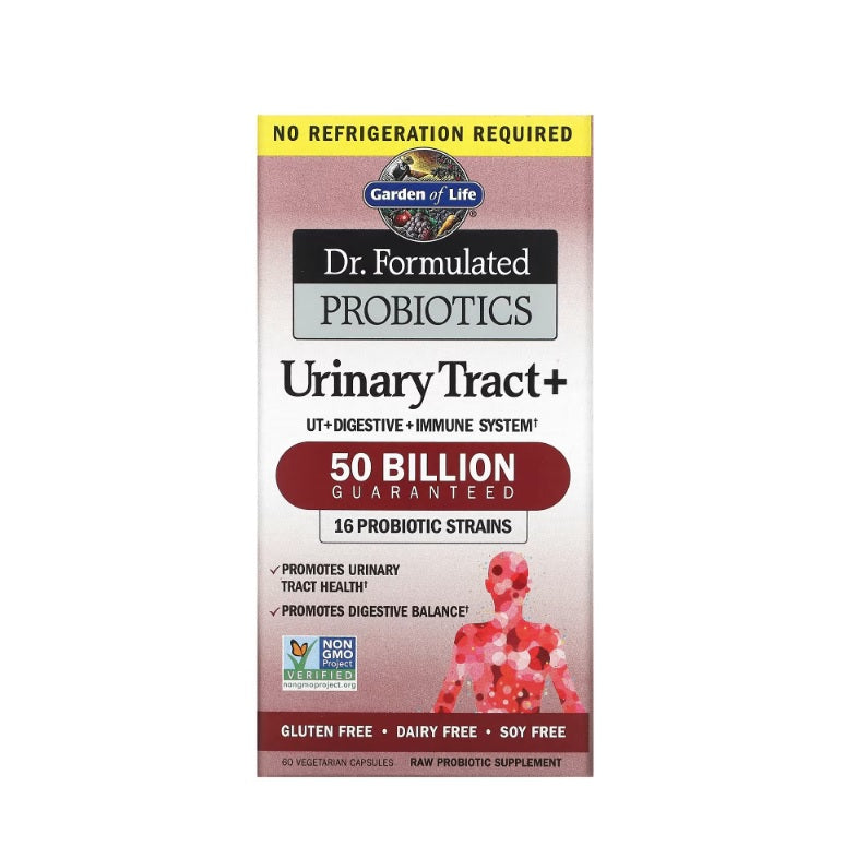 garden of life - dr. formulated probiotics urinary tract+ - 60 vcaps