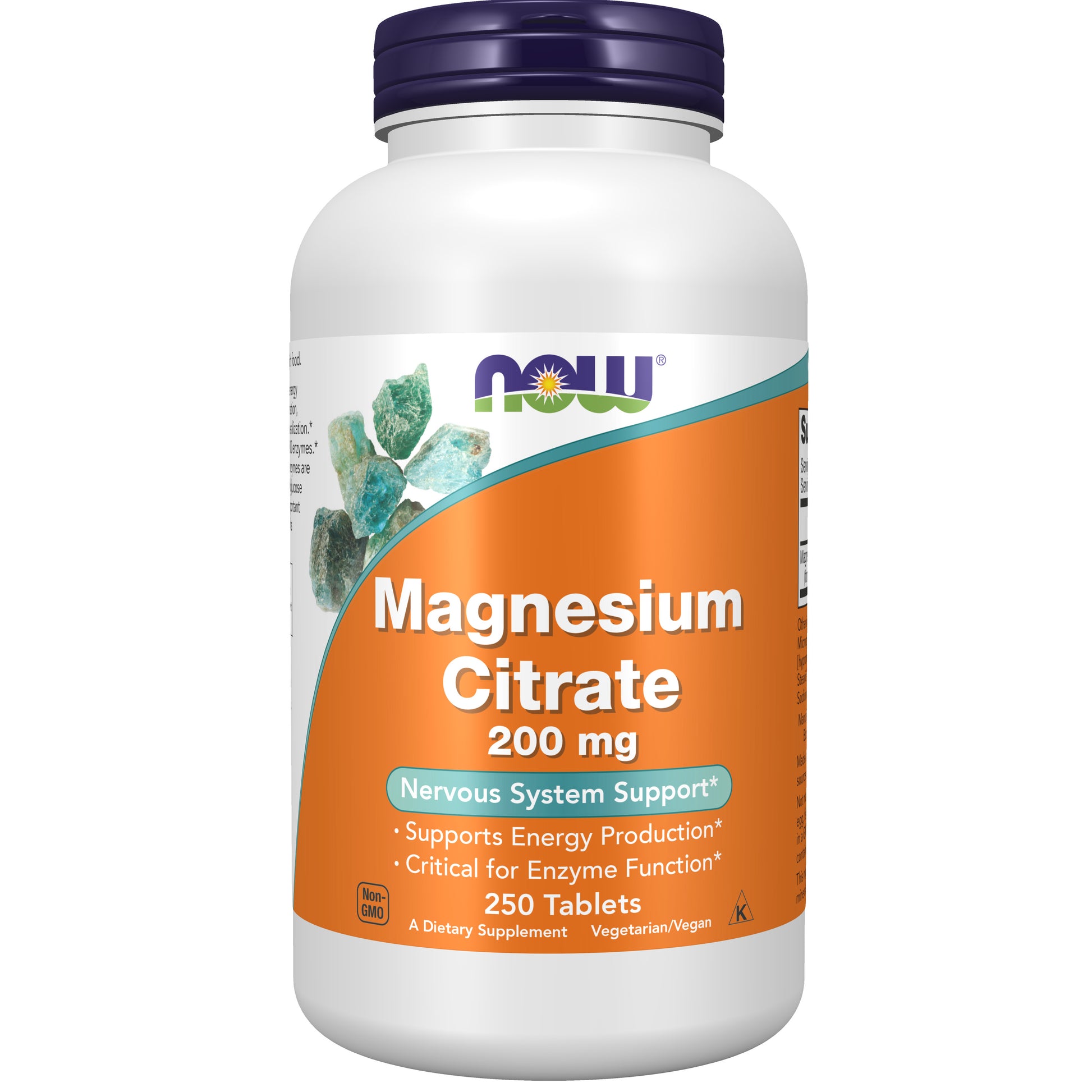 now - magnesium citrate 200 mg - 250 tablets