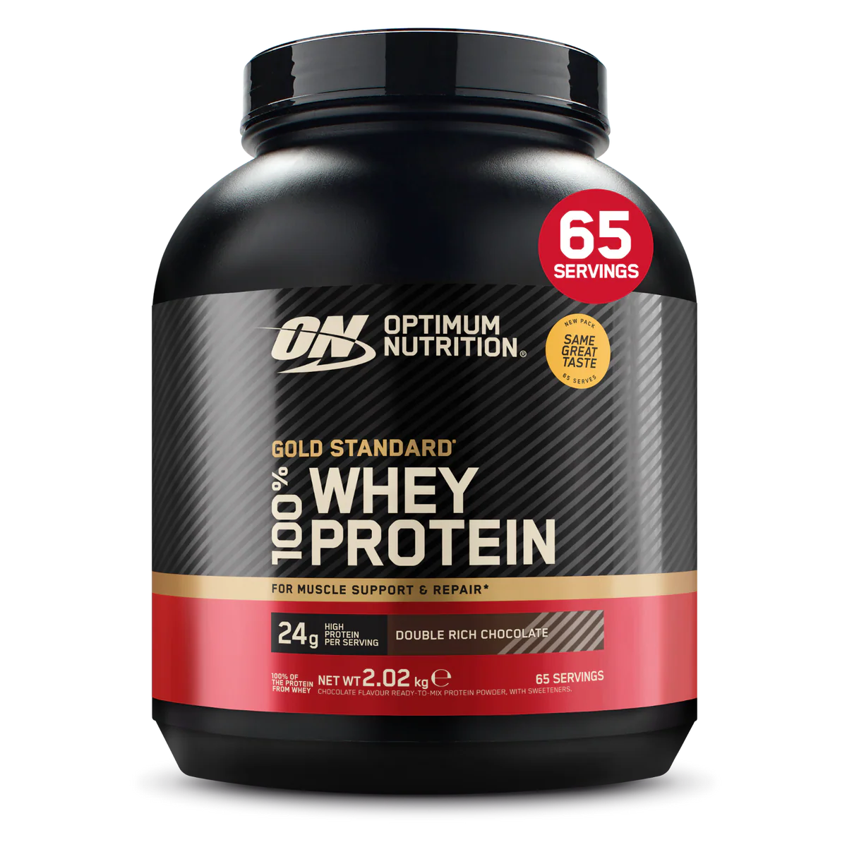 on 100% whey gold standard - 2,02kg - optimum nutrition