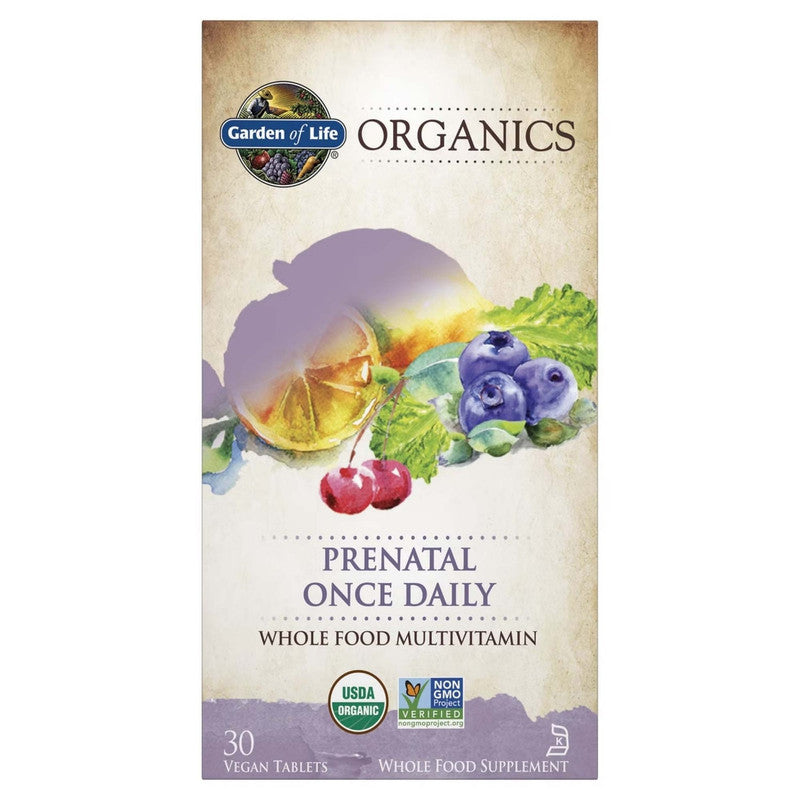 garden of life - mykind prenatal once daily - 30 vegan tablets