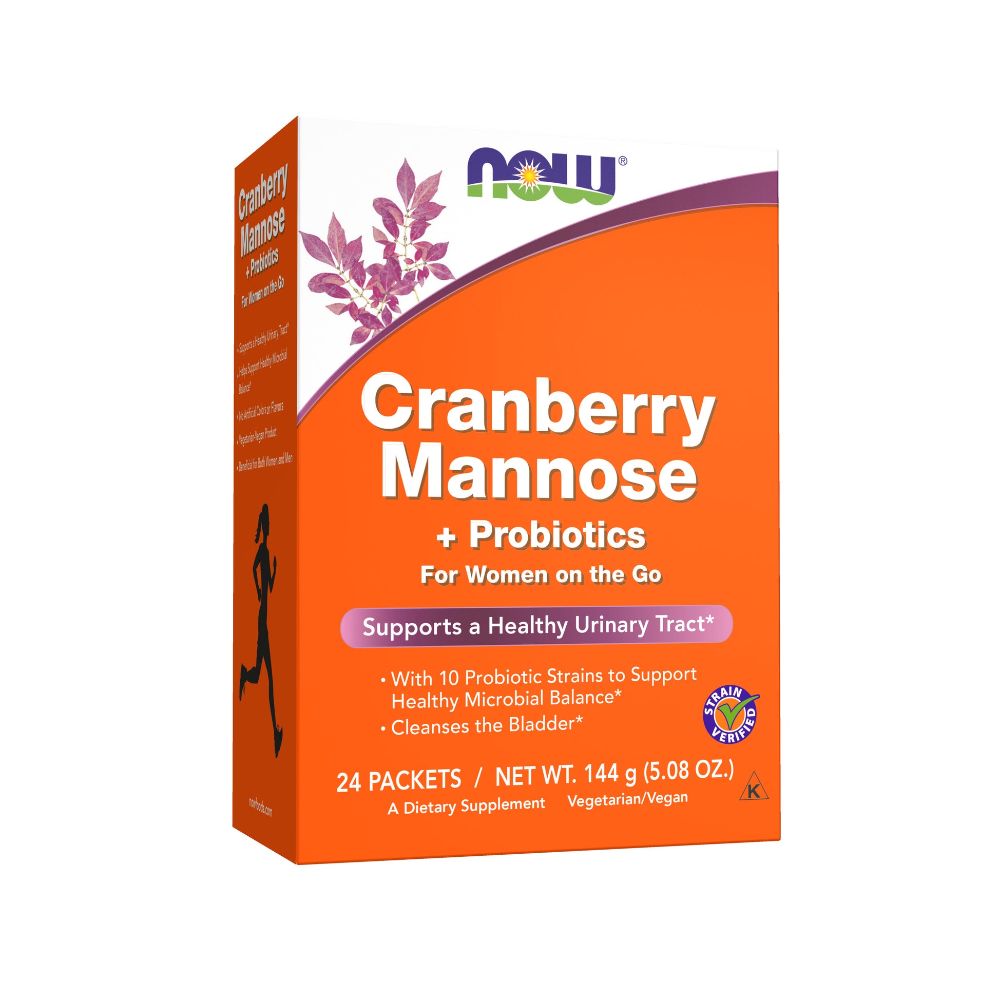 now - cranberry mannose + probiotics, 24/box