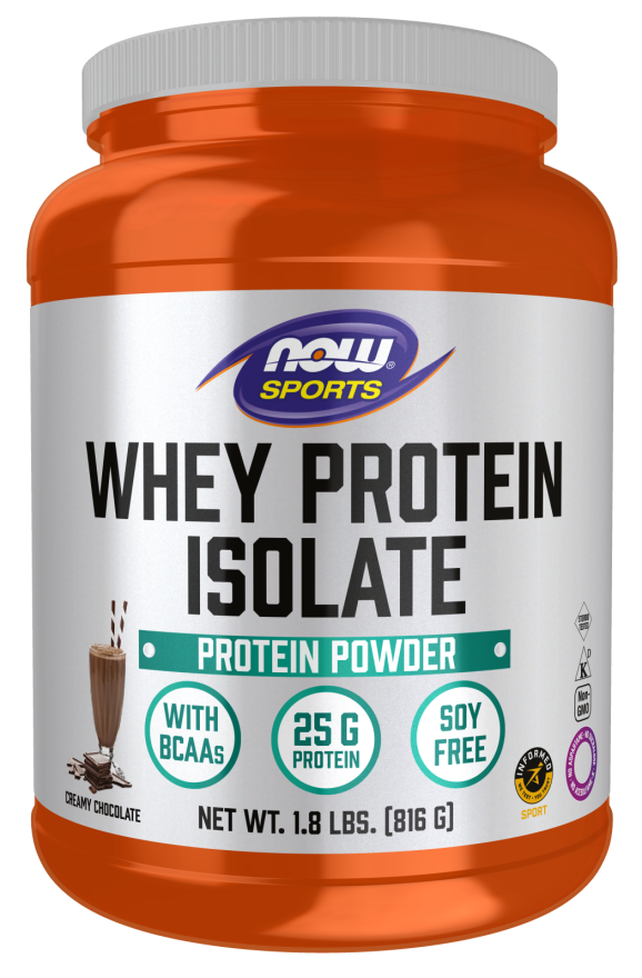 whey protein isolate - 816gr (chocolate) - now