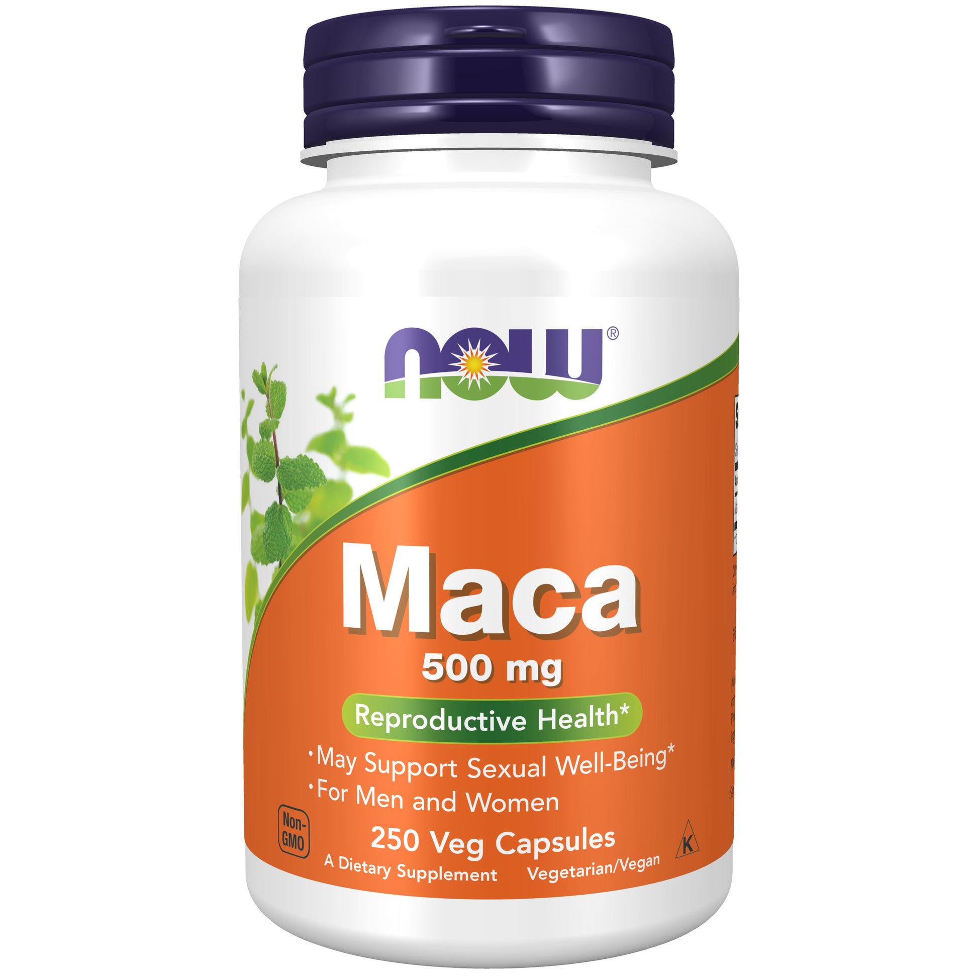 now - maca (lepidium meyenii) 500 mg - 250 veg capsules