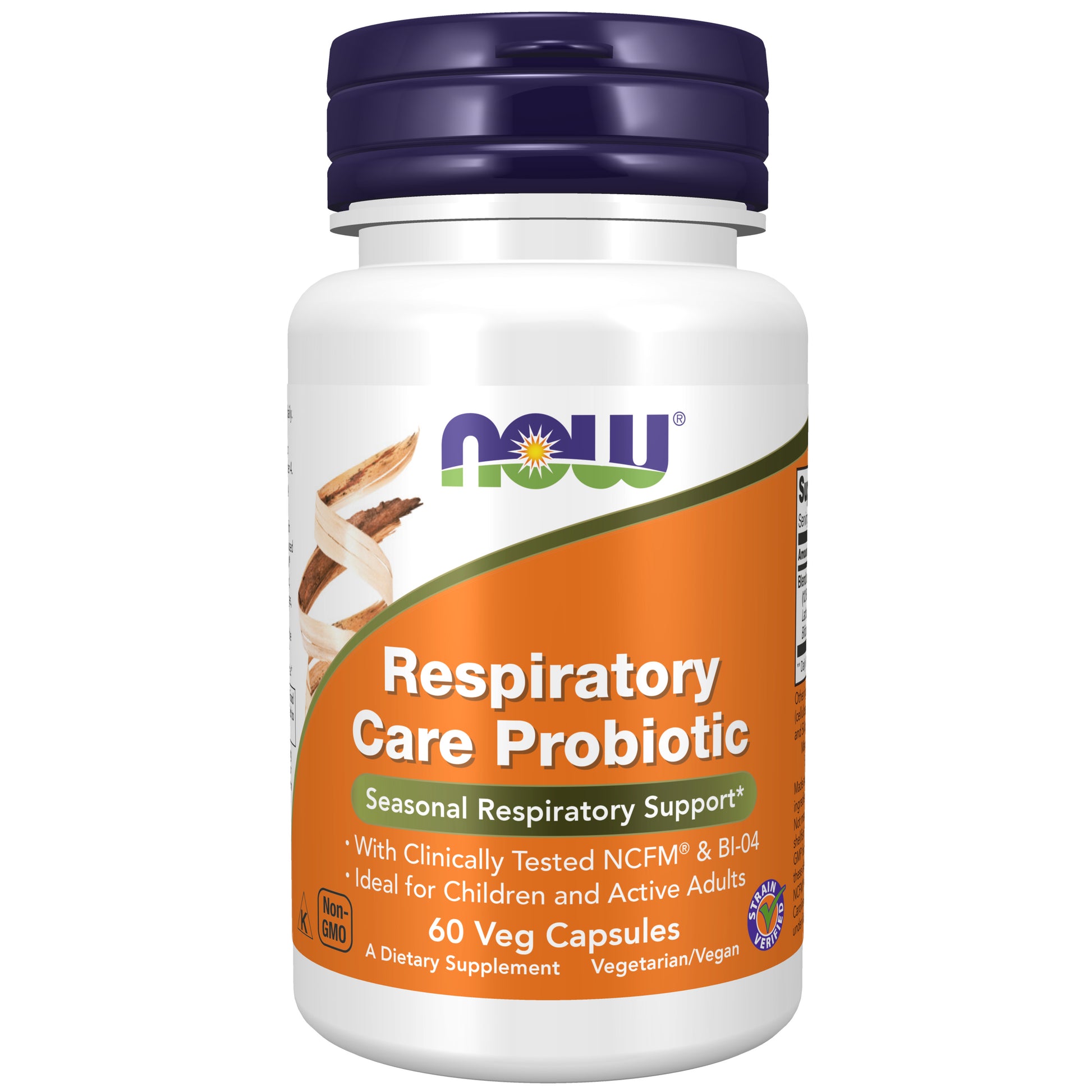 now - respiratory care probiotic - 60 veg capsules