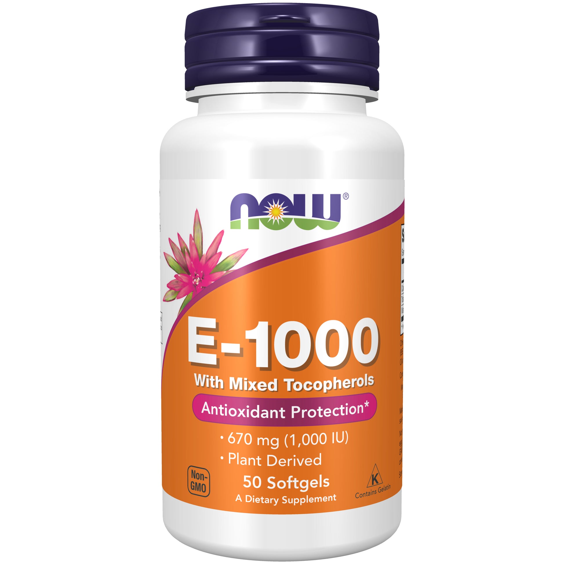 now - vitamin e-1,000 iu mixed tocopherols - 50 softgels