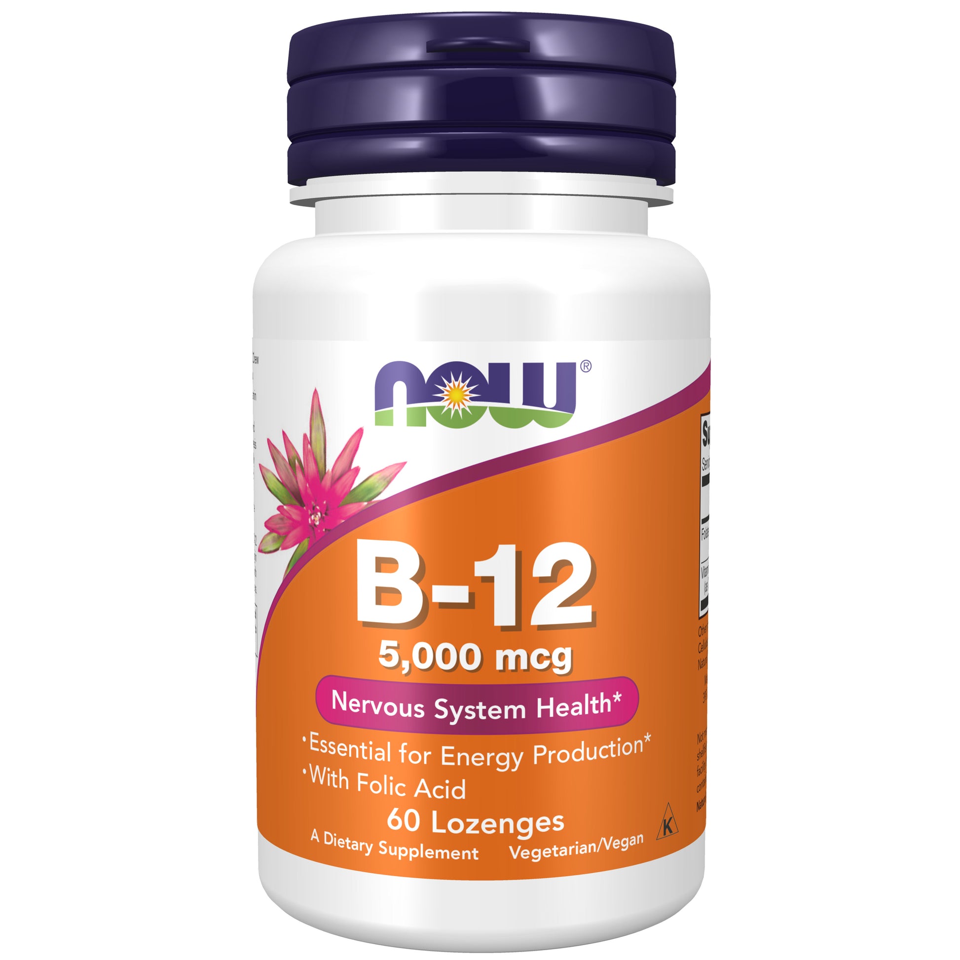 now - vitamin b-12 5,000 mcg - 60 lozenges
