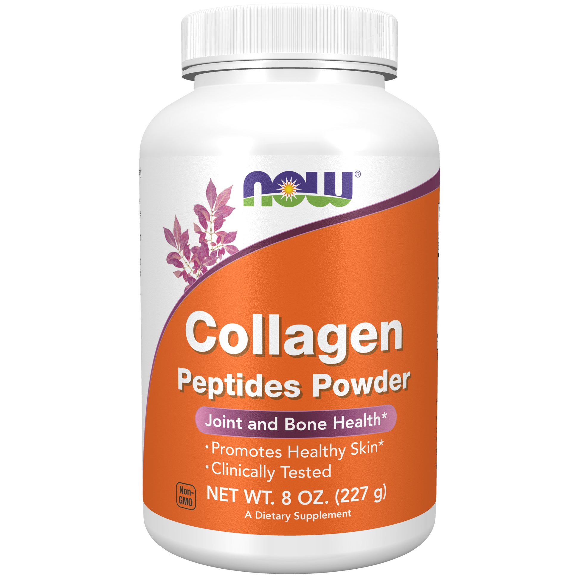 now - collagen peptides powder, 227 gramas