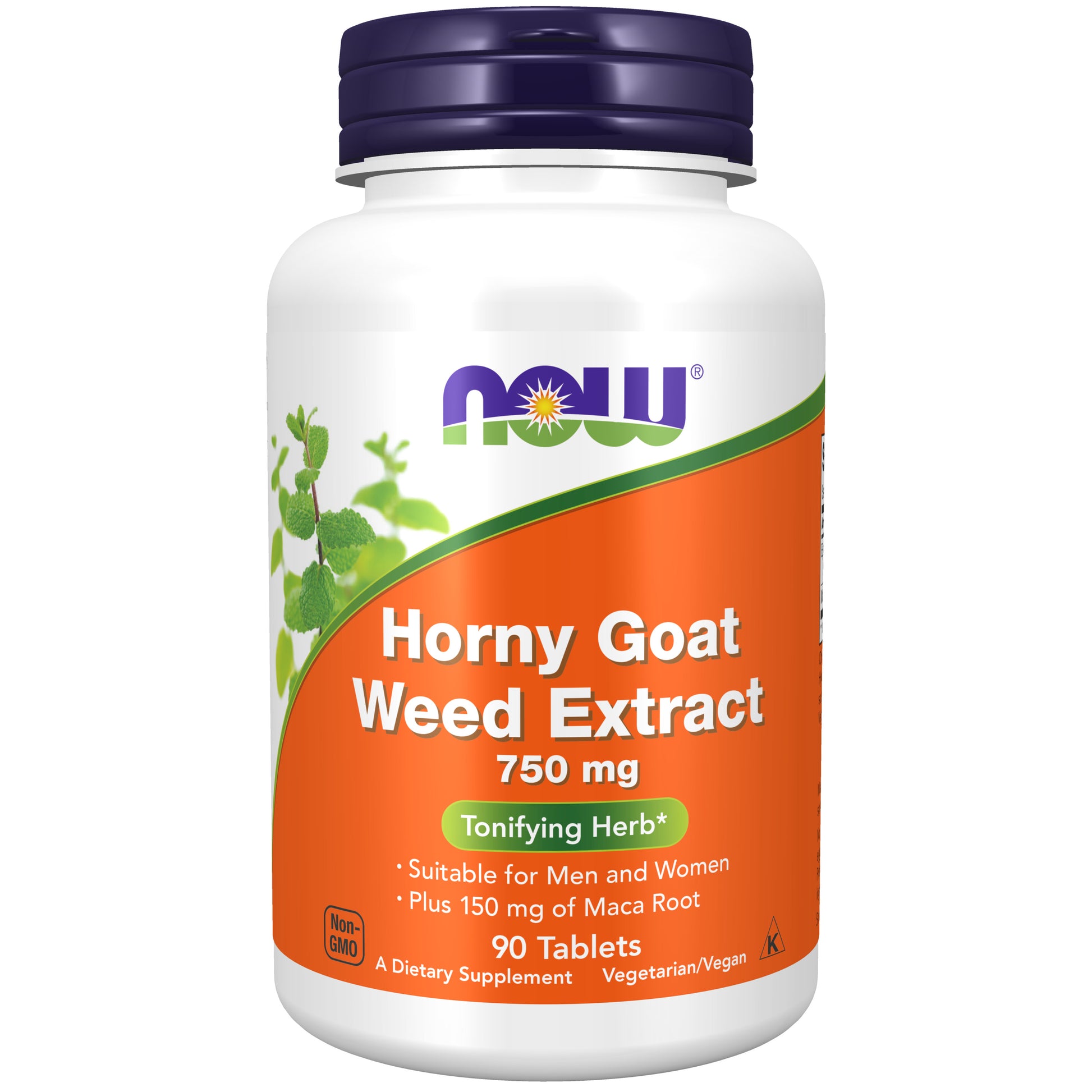 now - horny goat weed extract 750 mg - 90 tablets