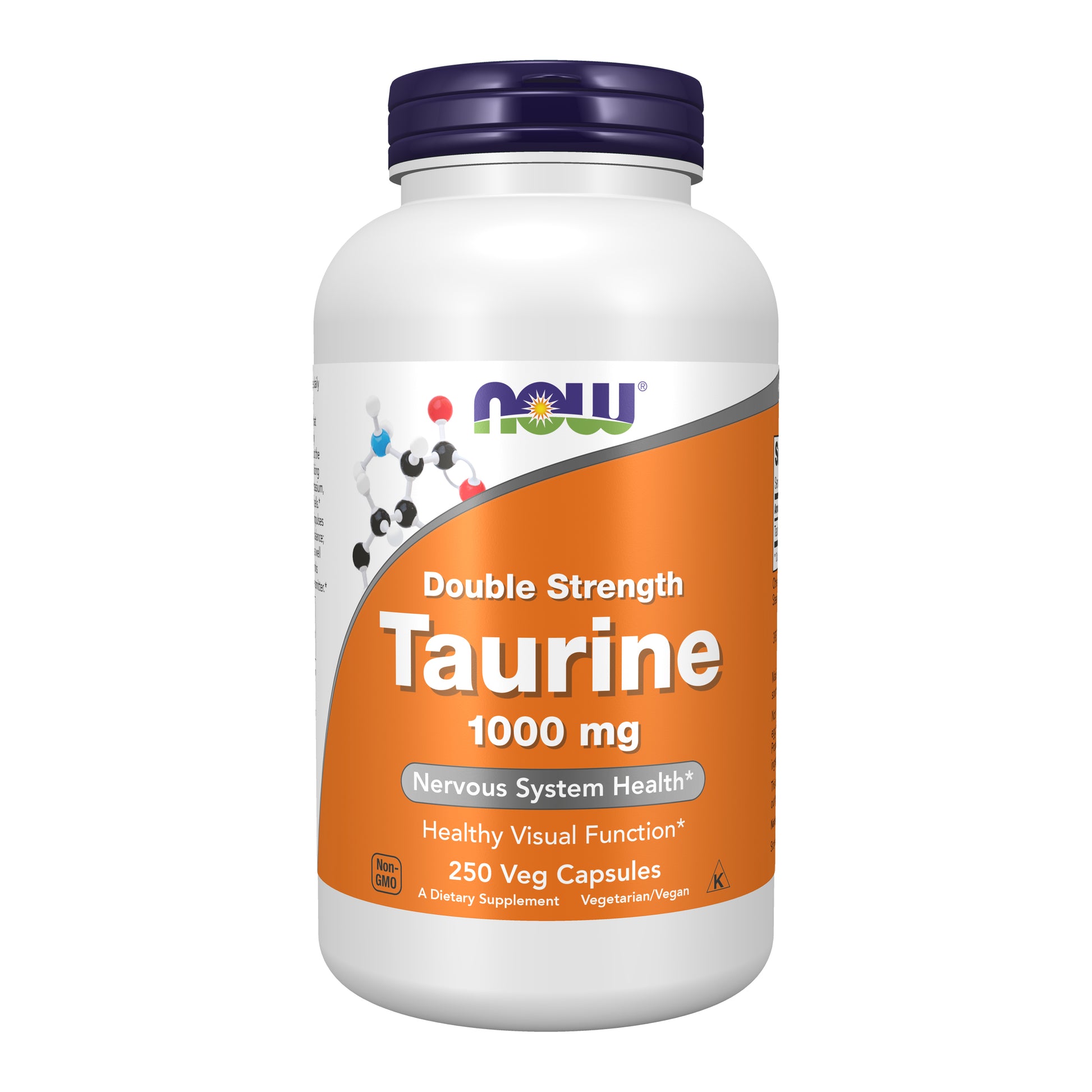 now - taurine 1,000 mg, double strength - 250 veg capsules