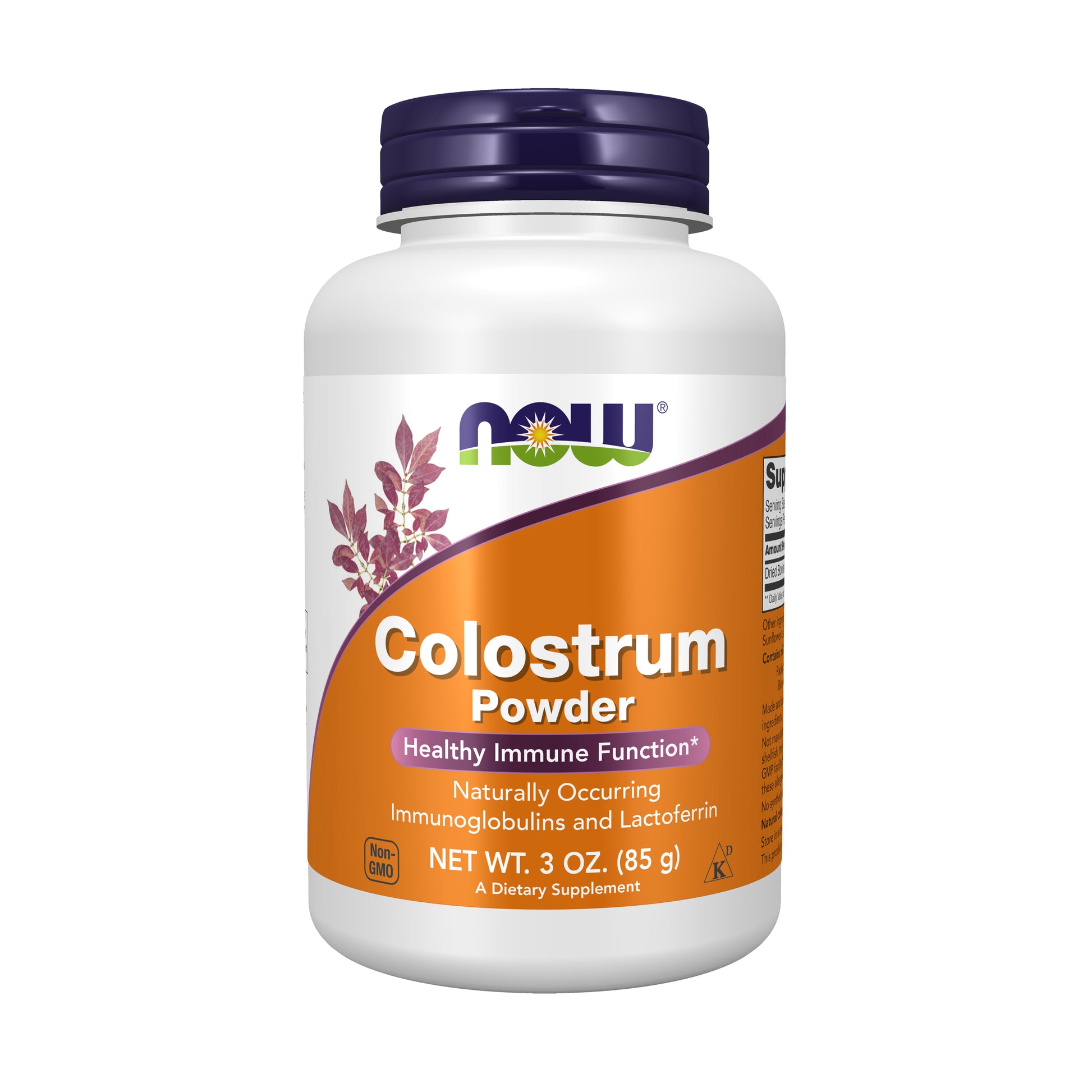 now - colostrum powder, 85 gramas