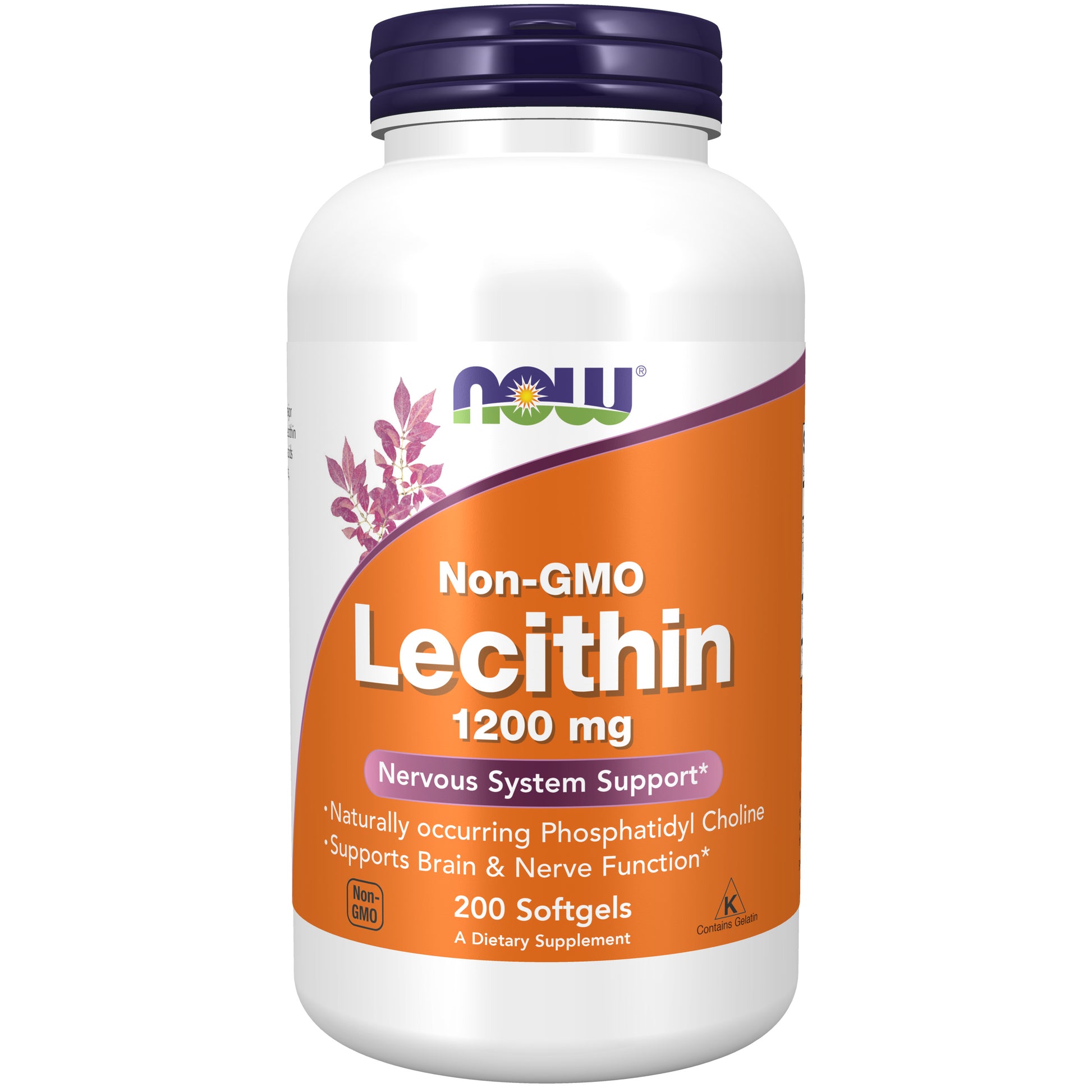 now - lecithin 1200 mg - 200 softgels