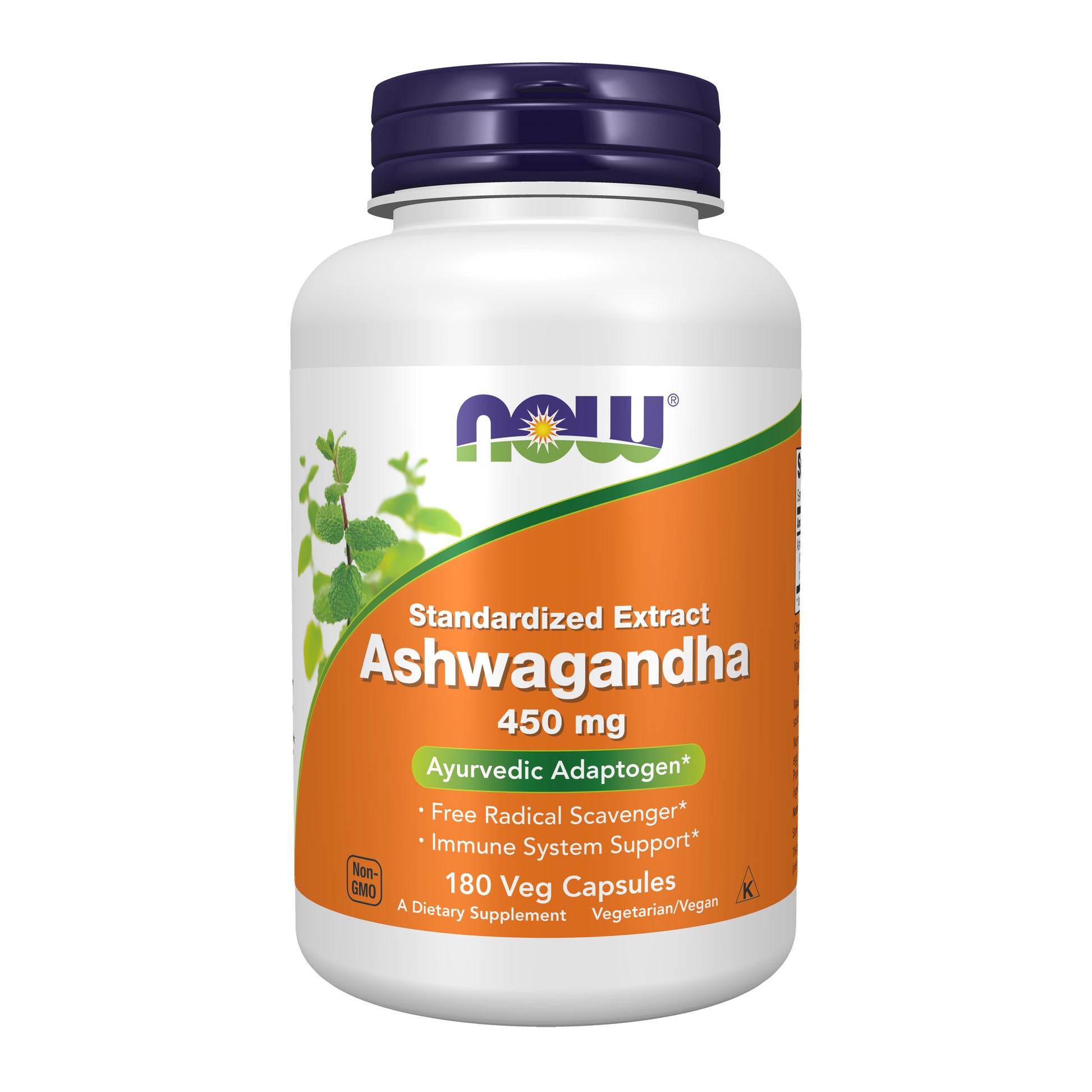 now - ashwagandha 450 mg - 180 veg capsules