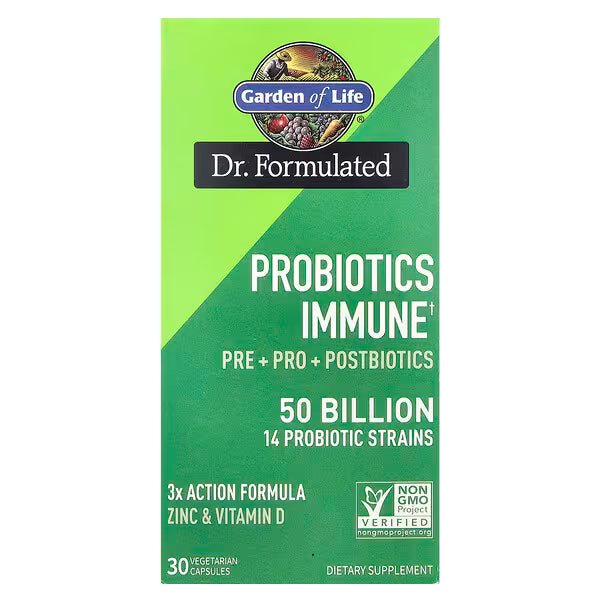 probiotics immune - 30 cápsulas vegetarianas - garden of life