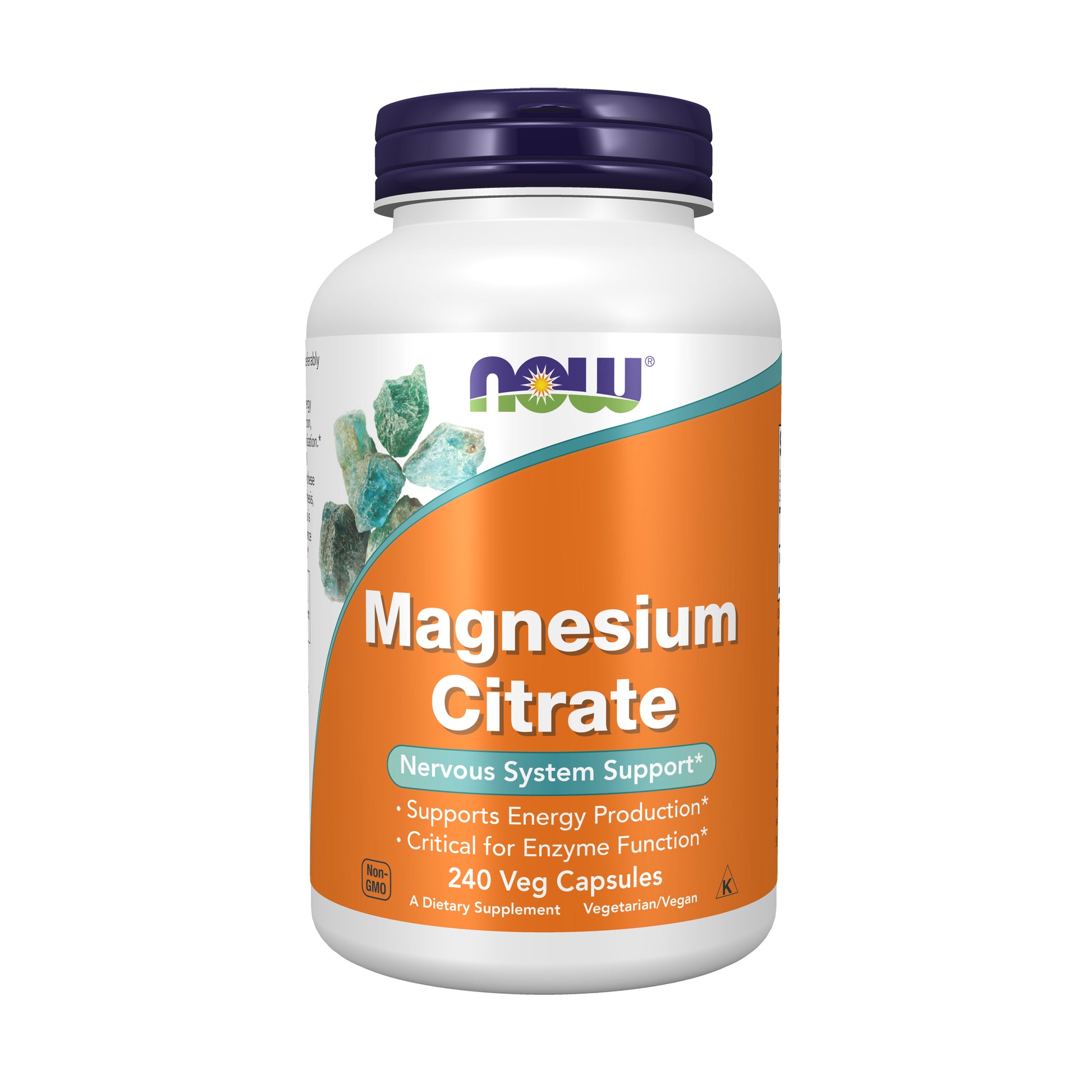 now - magnesium citrate - 240 veg capsules