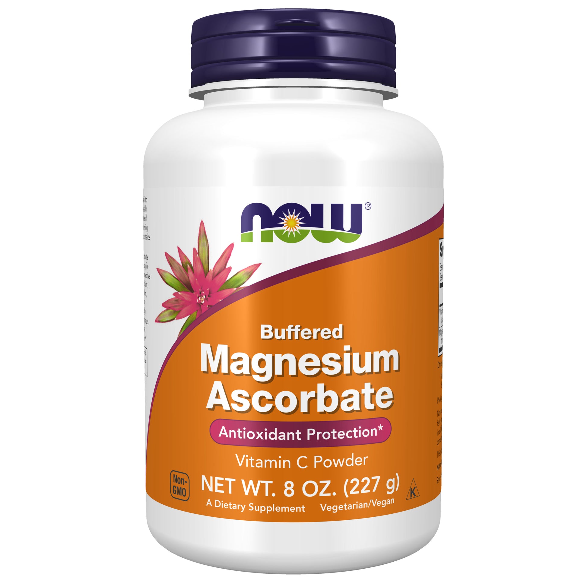 now - magnesium ascorbate powder, 227 gramas