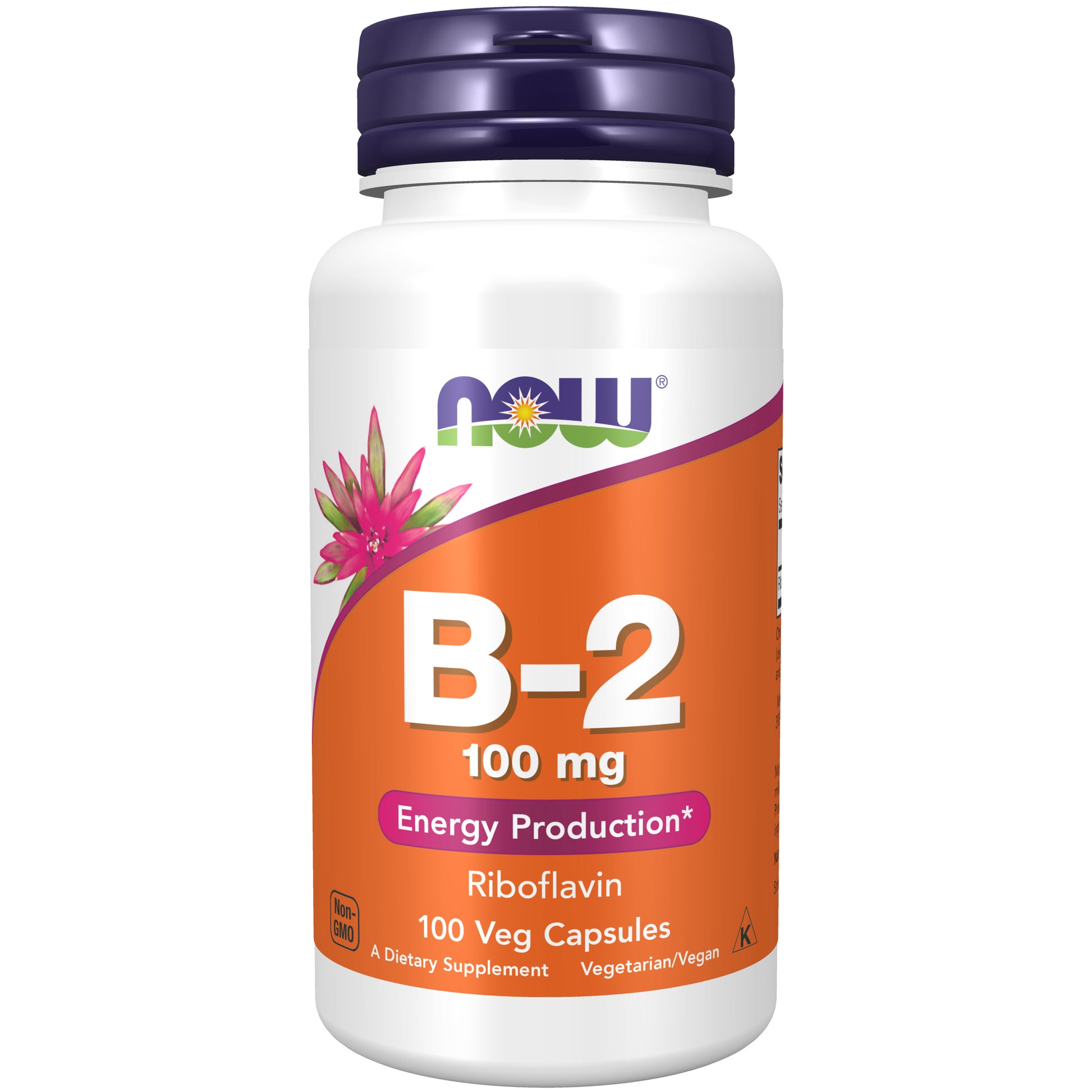 now - vitamin b-2 (riboflavin) 100 mg - 100 veg capsules