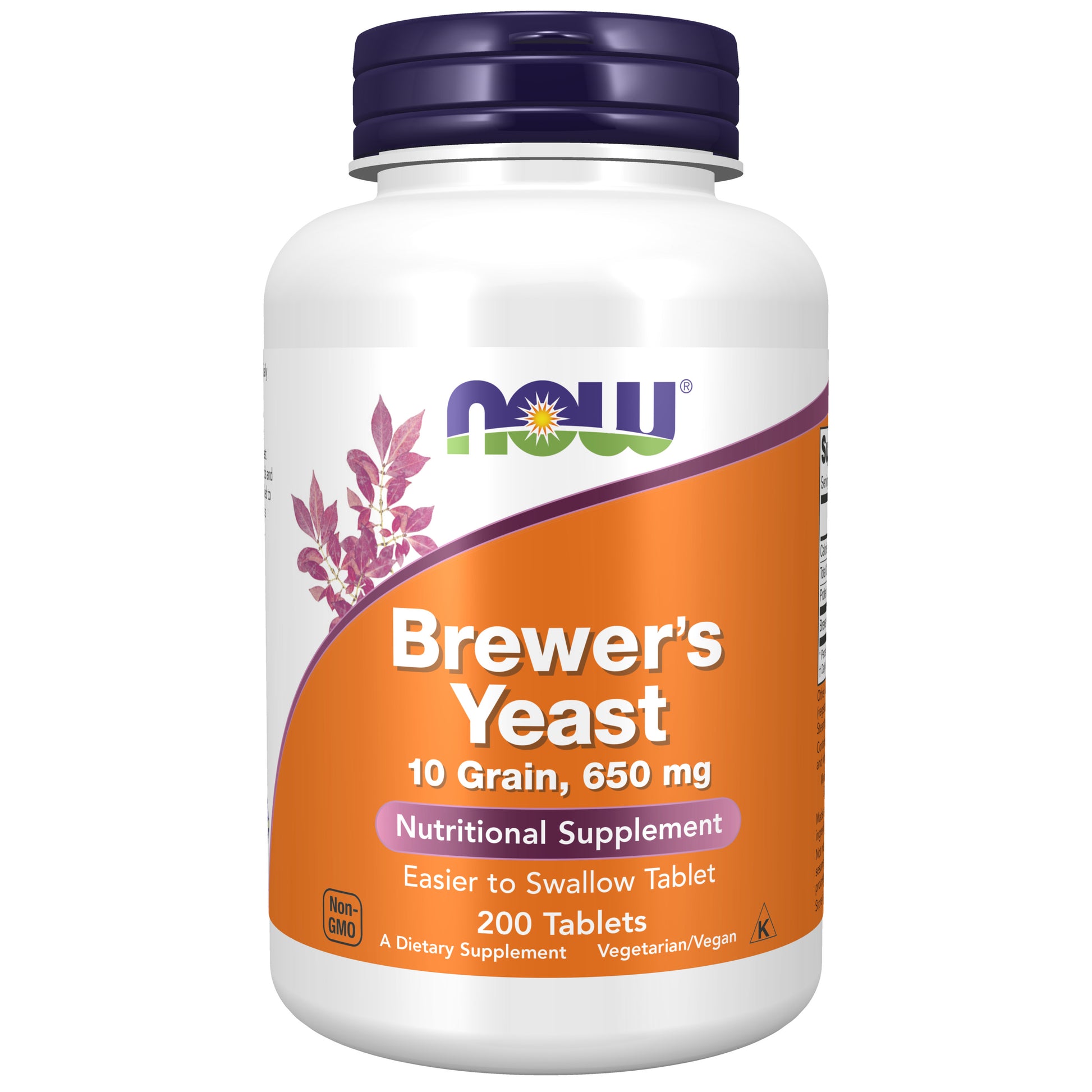 now - brewer's yeast 650 mg - 200 tablets